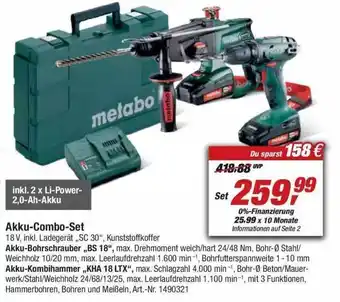 toom Baumarkt Akku-combo-set Angebot