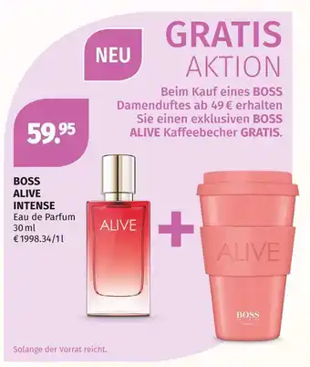 Müller Boss alive intense eau de parfum Angebot