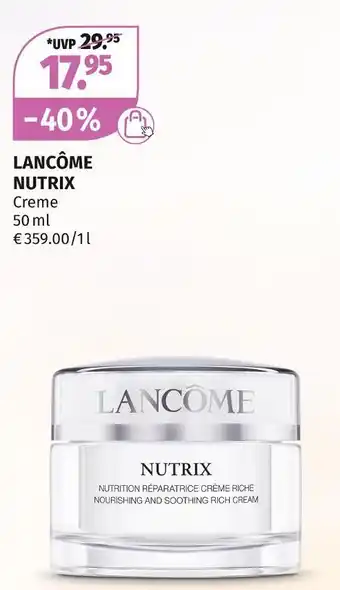 Müller Lancôme nutrix creme Angebot