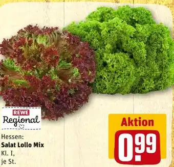 REWE Rewe regional salat lollo mix Angebot