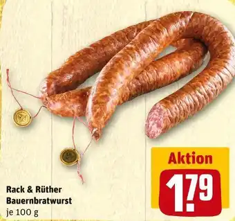 REWE Rack & rüther bauernbratwurst Angebot