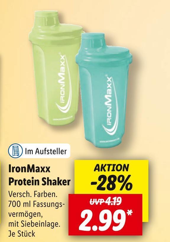 Ironmaxx protein shaker Angebot bei Lidl