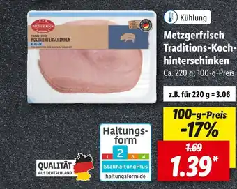 Lidl Metzgerfrisch traditions-kochhinterschinken Angebot