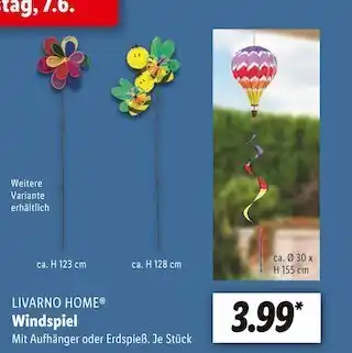 Lidl Livarno home windspiel Angebot