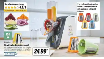 Lidl Silvercrest elektrische gemüseraspel Angebot