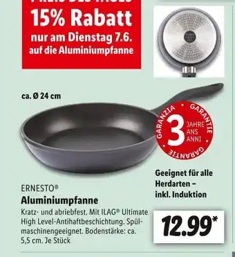 Lidl Ernesto aluminiumpfanne Angebot