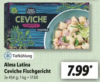 Lidl Alma latina ceviche fischgericht Angebot