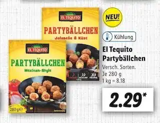 Lidl El tequito partybällchen Angebot