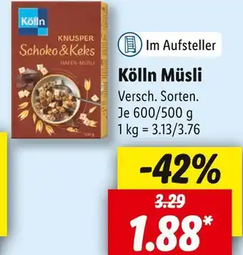 Lidl Kölln müsli Angebot