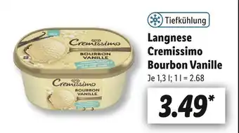 Lidl Langnese cremissimo bourbon vanille Angebot