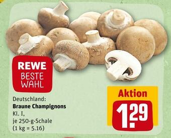 REWE Braune champignons Angebot