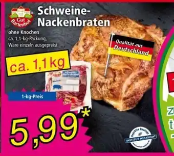 Norma Gut Bartenhof Schweine-Nackenbraten 1kg Angebot