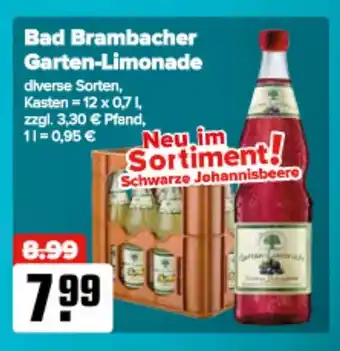 Logo Getränkemarkt Bad Brambacher Garten-Limonade 12*750ml Angebot