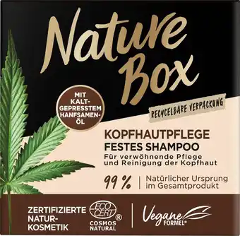 dm drogerie Nature box festes shampoo hanf Angebot