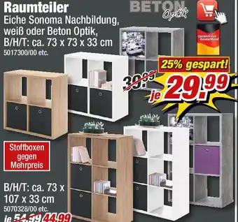 Poco Raumteiler Tetra inkl. Faltboxen, versch. Ausführungen Angebot