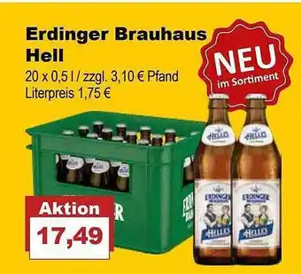 Bilgro Erdinger Brauhaus Hell Angebot