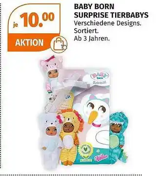 Müller Baby Born Surprise Tierbabys Angebot