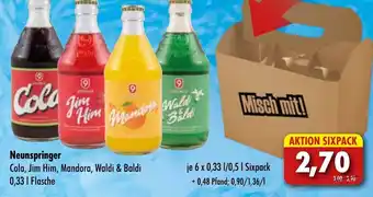 Lösch Depot Neunspringer Cola, Jim Him, Mandora, Waldi & Baldi 0,33 L Flasche Angebot