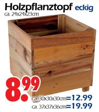 Wreesmann Holzpflanztopf eckig Angebot