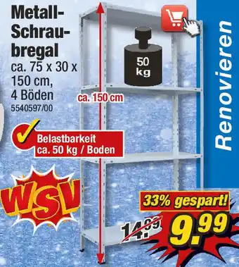 Poco Metall Schraubregal Angebot