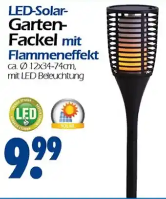 Wreesmann LED Solar Gartenfackel mit Flammeneffekt Angebot