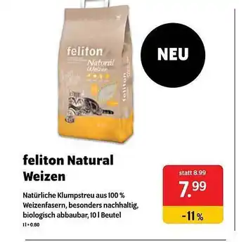 Das Futterhaus Feliton Natural Weizen Angebot