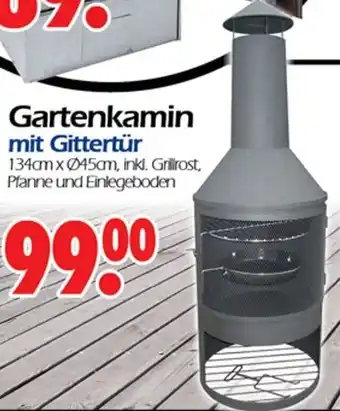 Wreesmann Gartenkamin mit Gittertür Angebot