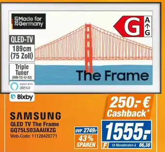 expert Octomedia Samsung QLED TV The Frame GQ75LS03AAUXZG Angebot