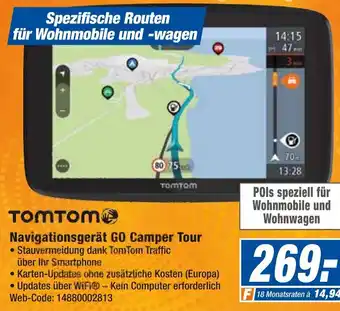 expert Octomedia Tomtom Navigationsgerät Go Camper Tour Angebot