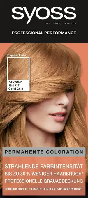 dm drogerie Syoss haarfarbe pantone coral gold 16-1337 Angebot