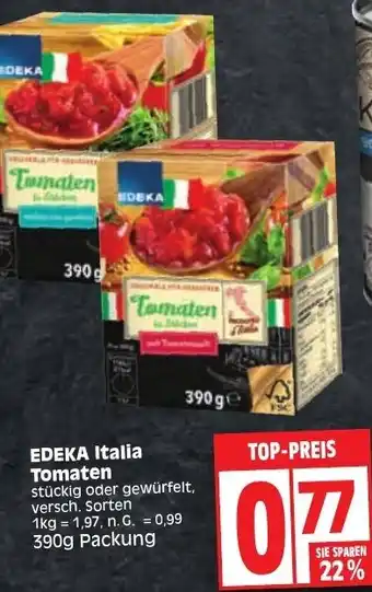 Edeka Edeka Italia Tomaten 390g Packung Angebot