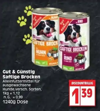 Edeka Gut & Günstig Saftige Brocken 1240g Dose Angebot