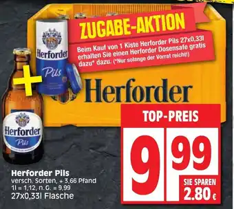 Edeka Herforder Pils 27x0,33L Flasche Angebot