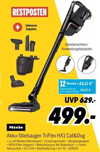 MEDIMAX Miele Akku Stielsauger TriFlex HX1 Cat&Dog Angebot