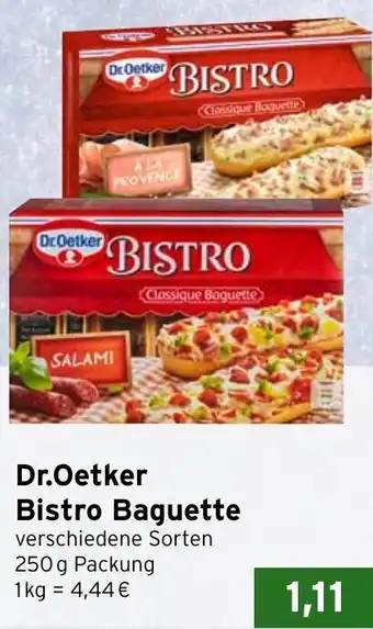 CAP Markt Dr. Oetker Bistro Baguette 250g Packung Angebot