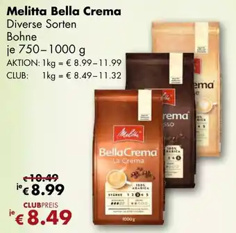 Travel Free Melitta Bella Crema 750-1000 g Angebot