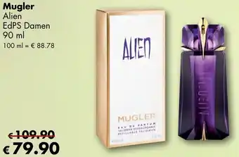 Travel Free Alien Mugler EdPS Damen 90 ml Angebot