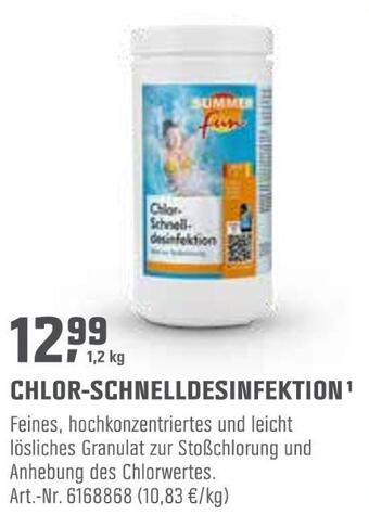 OBI Chlor-schnelldesinfektion Angebot