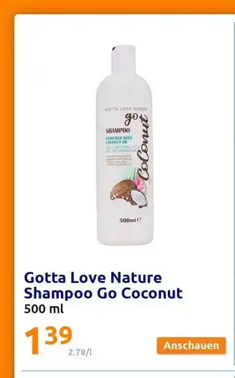 Action Gotta Love Nature Shampoo Go Coconut Angebot