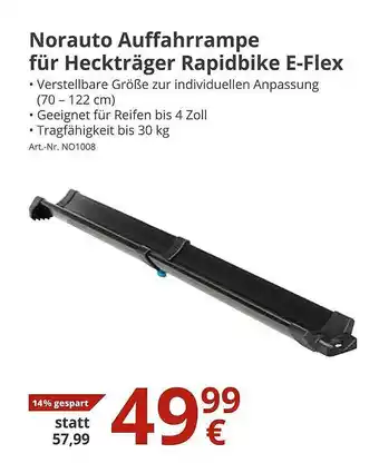 A.T.U. Norauto Auffahrrampe Für Heckträger Rapidbike E-flex Angebot