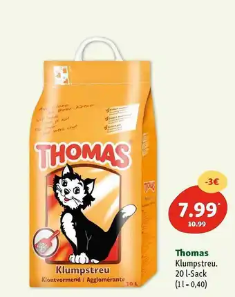 Fressnapf Thomas Klumpstreu Angebot