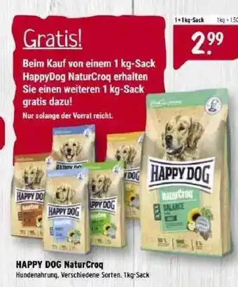 Raiffeisen Markt Happy Dog Naturcroq Angebot