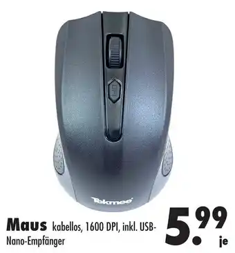 Mäc Geiz Maus kabellos, 1600 DPI Angebot