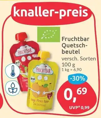 Budni Fruchtbar Quetschbeutel 100 g Angebot