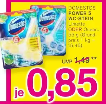 KODi Domestos Power 5 WC Stein Limette oder Ocean 55 g Angebot