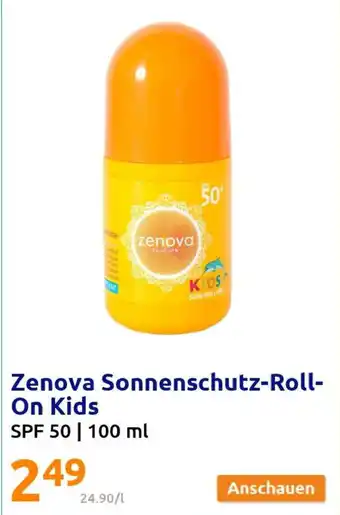 Action Zenova Sonnenschutz-Roll-On Kids 100ml Angebot