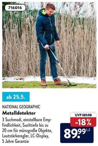 Aldi Süd National Geographic Metalldetektor Angebot