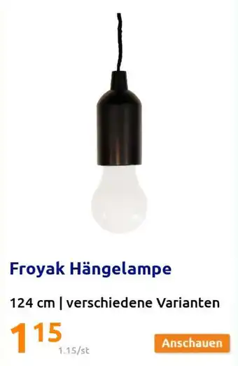 Action Froyak Hangelampe Angebot