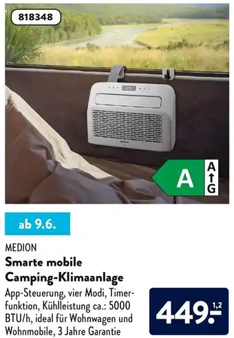 Aldi Süd Medion Smarte mobile Camping Klimaanlage Angebot