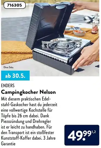 Aldi Süd Enders Campingkocher Nelson Angebot